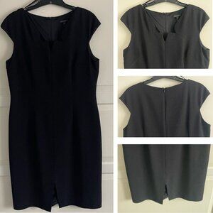 David Meister Black Cap Sleeve Sheath Mini Dress - 20771